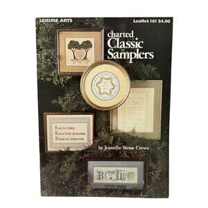 Vintage Classic Samplers Cross Stitch Instruction Leaflet 1979 #161 Cottage